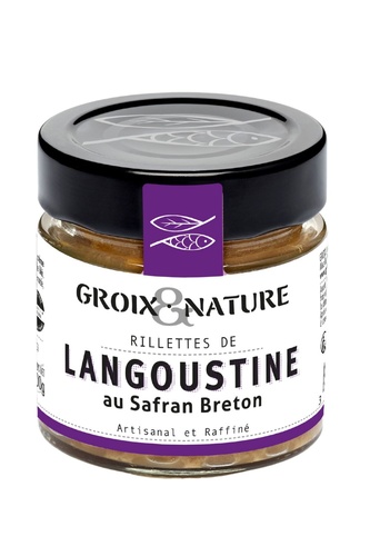 GROIX & NATURE RILLETTES DE LANGOUSTINE AU SAFRAN BRETON 100G 36073