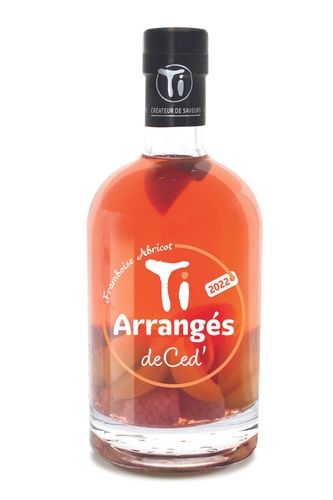 PUNCH AU RHUM ARRANGES DE CED' FRAMBOISE ABRICOT 32% 70CL