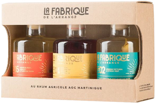 PUNCH AU RHUM AOC DE MARTINIQUE LA FABRIQUE DE L'ARRANGE 32% COFFRET 3*20CL