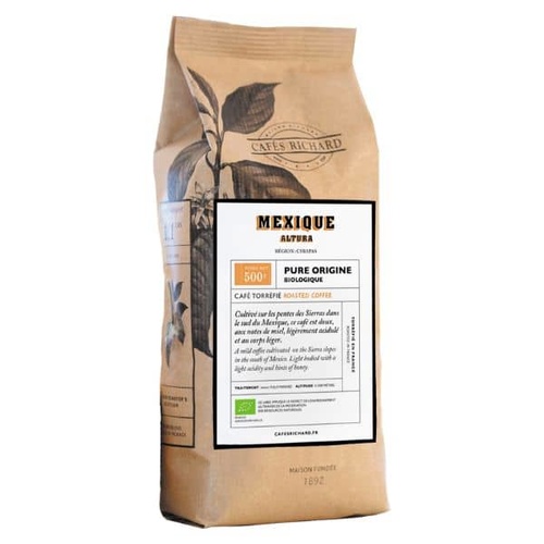 CAFE MEXIQUE BIO 250 GR - GRAINS