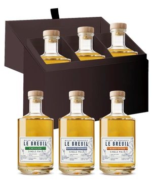 Whisky Le Breuil Coffret 3 Orges 3x20cl