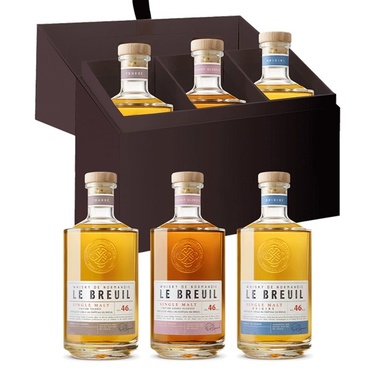 Whisky Le Breuil Coffret 3 Golden Promise Finish 3x20cl