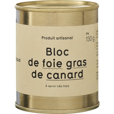 Bloc De Foie Gras De Canard Boite 130g