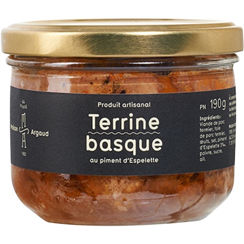 MAISON ARGAUD TERRINE BASQUE BOCAL 190g
