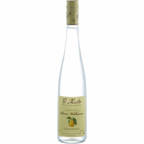 EAU DE VIE DE POIRE WILLIAMS GRANDE RESERVE DISTILLERIE MICLO 43% 50CL